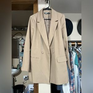 Missguided blazer beige